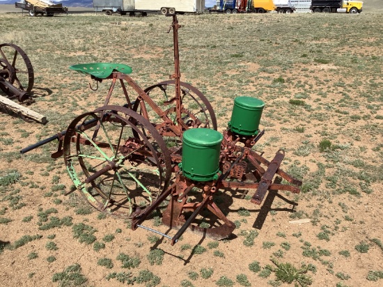 Antique 2-Row Corn Planter