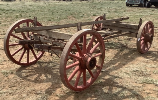 JOHN DEERE WOODEN WHEEL RUNNING GEARS
