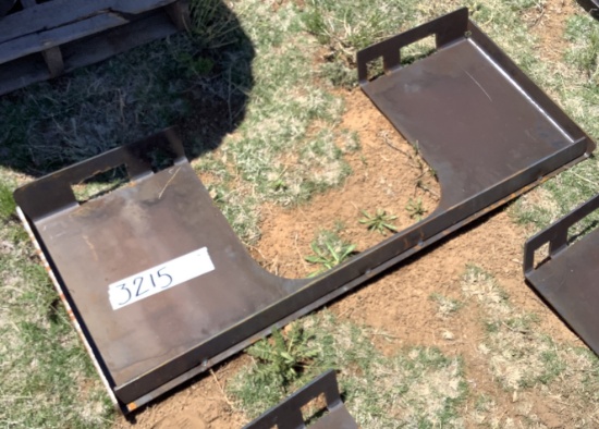 SKID STEER BACKING PLATE