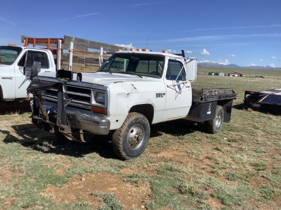 DODGE 350 CUSTOM POWER RAM PLOW TRUCK