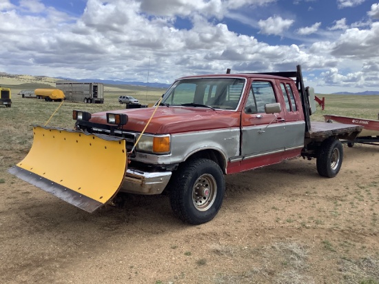 1989 FORD F250 & LAYTON SNOWPLOW