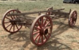 JOHN DEERE WOODEN WHEEL RUNNING GEARS