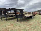 1996 HART 27' GOOSENECK EQUIPMENT TRAILER