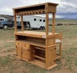 SOUTHWESTERN BAR W/ 3 CHAIRS