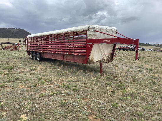 2008 Titan 40 Ft Triple Axle Pipe Stock Trailer