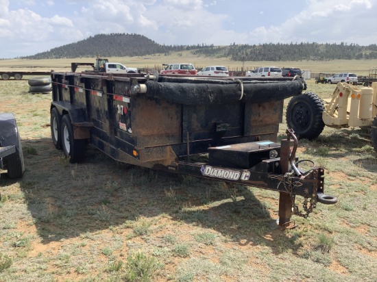 Diamond C 14 Ft Pintle Hitch Dump Trailer
