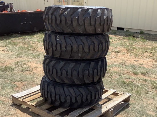 (4) 12 - 16.5 N.H.S Skid Steer Tires & Rims