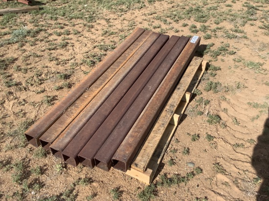 (7) 4" X 4" X 5 Ft. Steel Posts