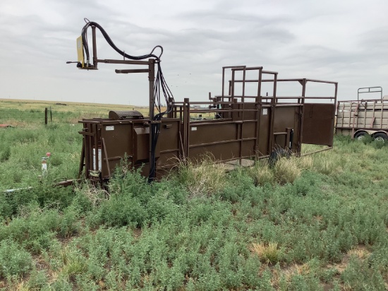 BZ Welding Portable Hydraulic Calf Table, Alley and Tub