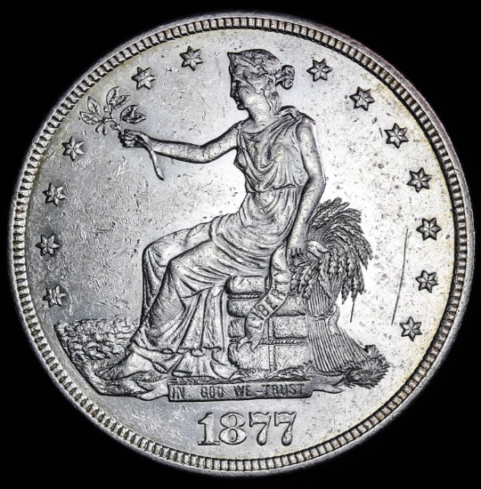 1877 S TRADE SILVER DOLLAR COIN GRADE GEM MS BU UNC MS+++ COIN!!!!