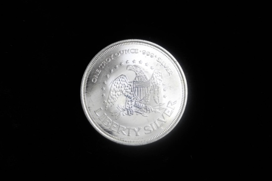 1OZ .999 FINE SILVER ROUND (LIBERTY SILVER)