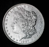 1887 SILVER MORGAN DOLLAR COIN GRADE GEM MS BU UNC MS++++ COIN!!!!