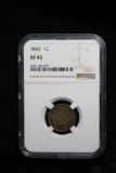 1862 INDIAN HEAD CENT PENNY COIN NGC XF45