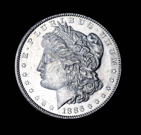 1886 SILVER MORGAN DOLLAR COIN GRADE GEM MS BU UNC MS++++ COIN!!!!