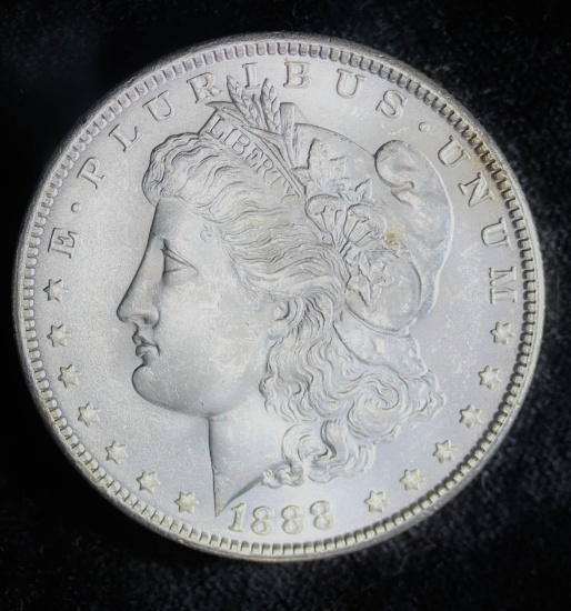 1888 SILVER MORGAN DOLLAR COIN GRADE GEM MS BU UNC MS+++ COIN