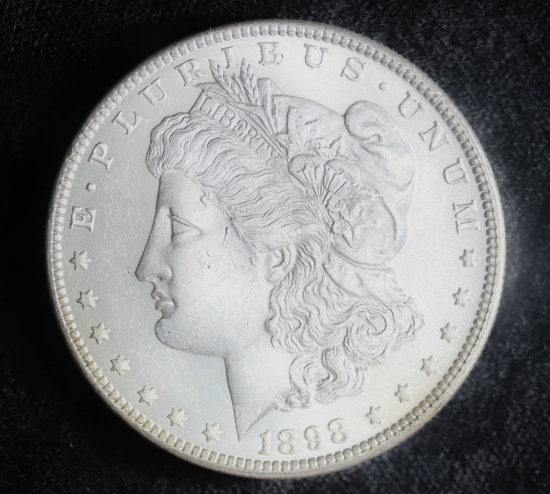 1898 SILVER MORGAN DOLLAR COIN GRADE GEM MS BU UNC MS+++COIN