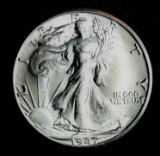 1947 D WALKING LIBERTY SILVER HALF DOLLAR COIN GEM BU UN MS+++