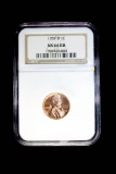 1957 D WHEAT LINCOLN CENT PENNY COIN NGC MS64 RED
