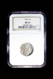 1936 BUFFALO NICKEL COIN NGC MS64