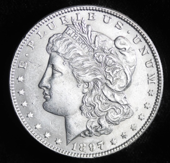 1897 SILVER MORGAN DOLLAR COIN GRADE GEM MS BU UNC MS+++ COIN!!!!