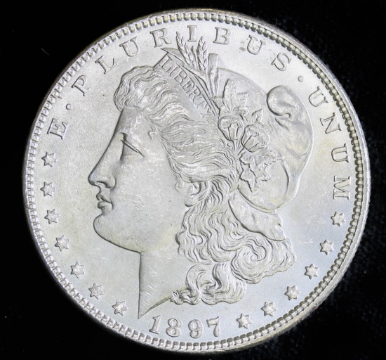 1897 SILVER MORGAN DOLLAR COIN GRADE GEM MS BU UNC MS++++ COIN!!!!
