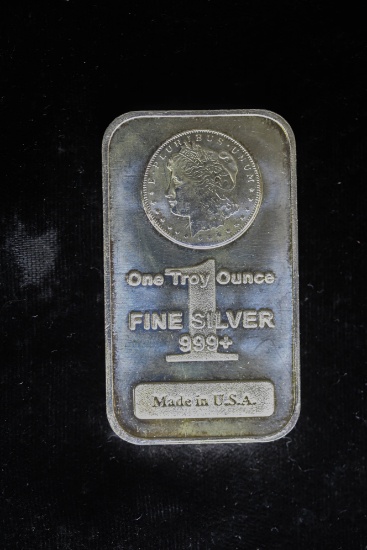 1OZ .999 FINE SILVER ART BAR (MORGAN)