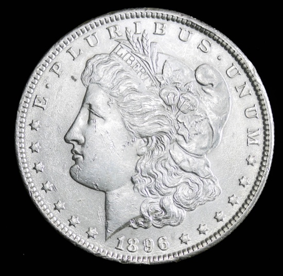 1896 SILVER MORGAN DOLLAR COIN