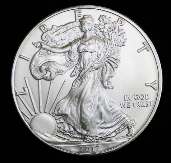 2017 1OZ .999 FINE SILVER AMERICAN EAGLE