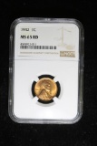 1942 WHEAT LINCOLN CENT PENNY COIN NGC MS65 RED
