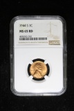 1944 S WHEAT LINCOLN CENT PENNY COIN NGC MS65 RED