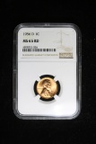 1956 D WHEAT LINCOLN CENT PENNY COIN NGC MS65 RED