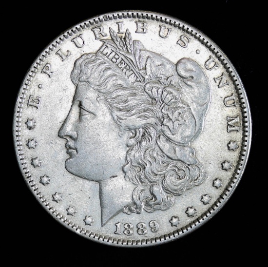 1889 SILVER MORGAN DOLLAR COIN GRADE NICE HIGH GRADE