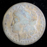 1881 S MORGAN SILVER DOLLAR COIN