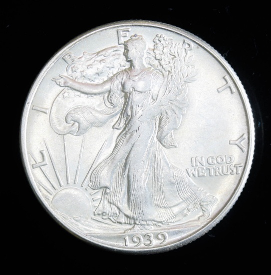 1939 D SILVER WALKING LIBERTY HALF DOLLAR GRADE GEM MS BU UNC MS++++ COIN!!!!