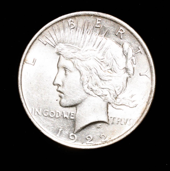 1922 SILVER PEACE DOLLAR COIN NICE HIGH GRADE COIN!!