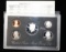 1996 US MINT SILVER PROOF SET WITH BLACK BOX AND PAPERS