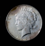 1922 D SILVER PEACE DOLLAR COIN