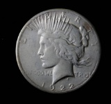 1922 S SILVER PEACE DOLLAR COIN