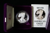 1988 1OZ .999 FINE PROOF SILVER EAGLE COIN W/ BOX PAPERS