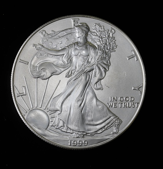 1999 1oz .999 FINE SILVER AMERICAN EAGLE NEW UNCIRCULATED CONDITION