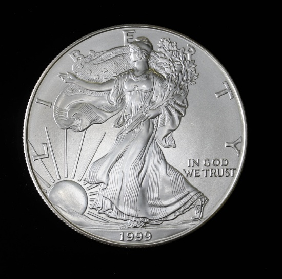 1999 1oz .999 FINE SILVER AMERICAN EAGLE NEW UNCIRCULATED CONDITION