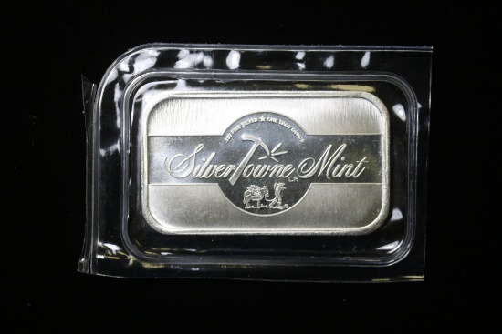 1oz .999 FINE SILVER BAR (SILVERTOWNE)