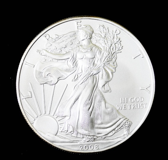 2008 1oz .999 FINE SILVER AMERICAN EAGLE COIN