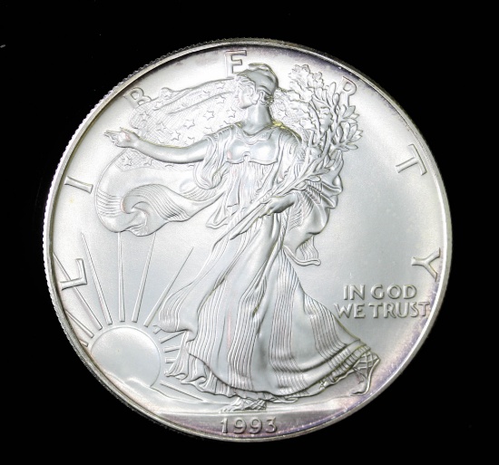 1993 1oz .999 FINE SILVER AMERICAN EAGLE COIN