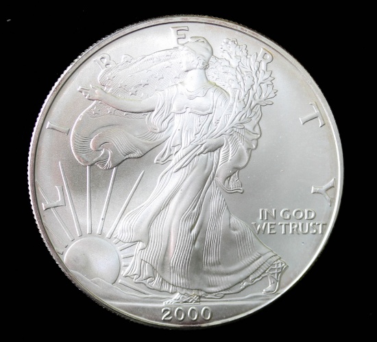 2000 1oz .999 FINE SILVER AMERICAN EAGLE COIN