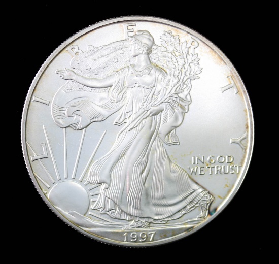 1997 1oz .999 FINE SILVER AMERICAN EAGLE COIN