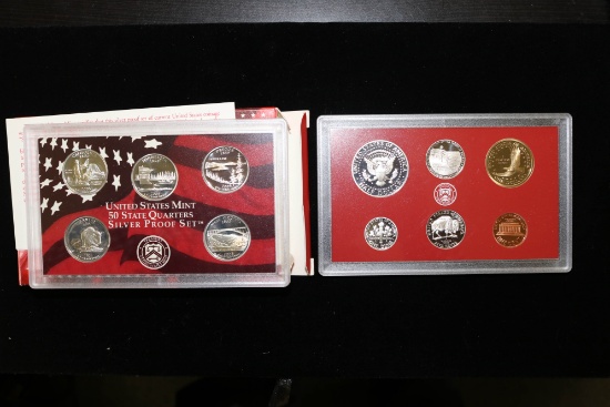2005 SILVER PROOF SET W/ BOX & PAPERS