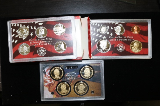 2008 SILVER PROOF SET W/ BOX & PAPERS