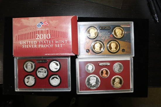 2010 SILVER PROOF SET W/ BOX & PAPERS