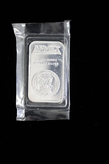 1oz .999 FINE SILVER BAR (APMEX)